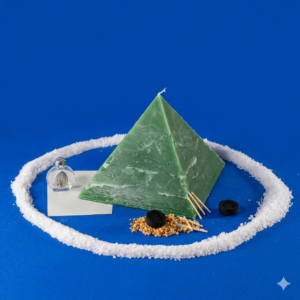Kit per il Rito Propiziatorio della Piramide Egizia Verde per la Salute